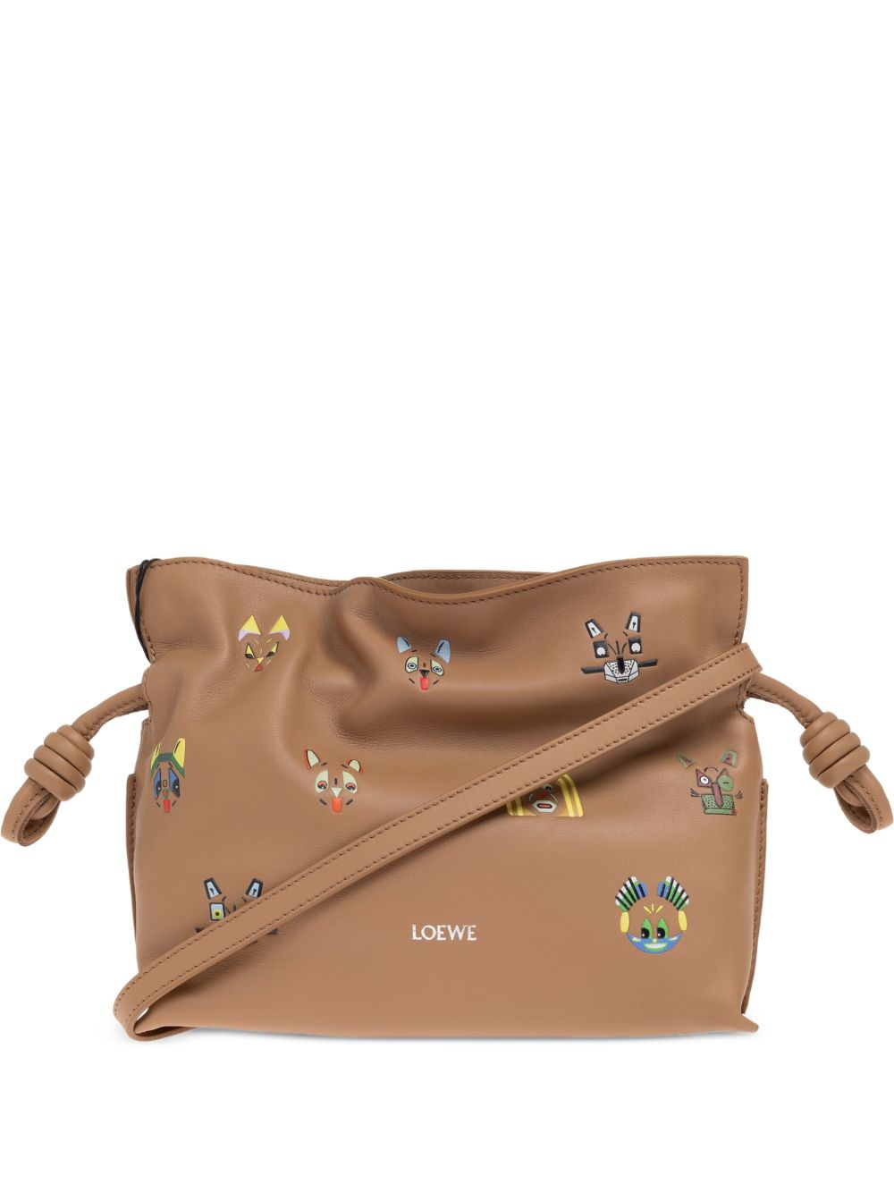 Loewe Women Flmaneco Leather Mini Clutch