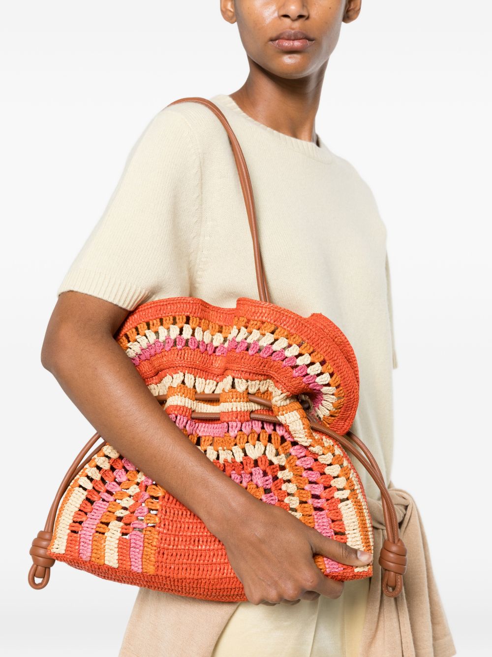 Loewe Paula's Ibiza Women Flamenco Medium Rafia Clutch