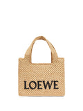 Loewe Paula's Ibiza Women Loewe Font Mini Rafia Tote