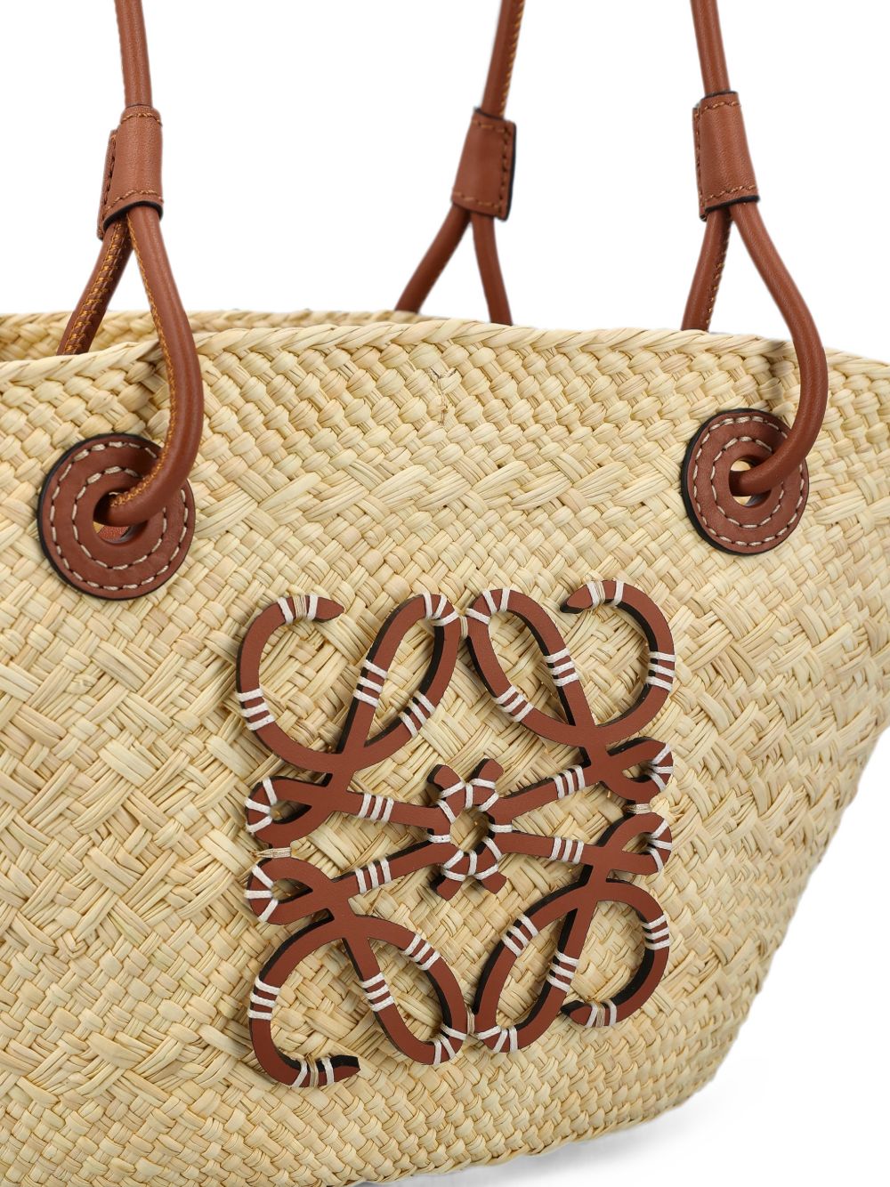 Loewe Paula's Ibiza Women Anagram Rafia Small Tote