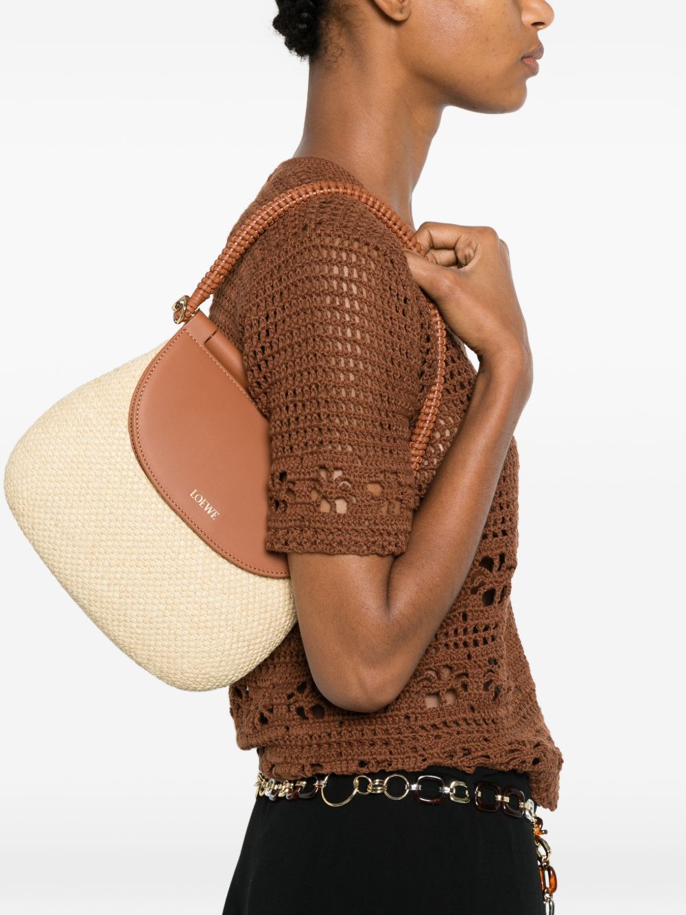 Loewe Paula's Ibiza Women Pescador Medium Rafia Handbag
