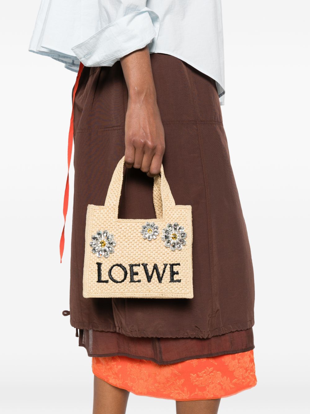 Loewe Paula's Ibiza Women Loewe Font Daisy Mini Tote