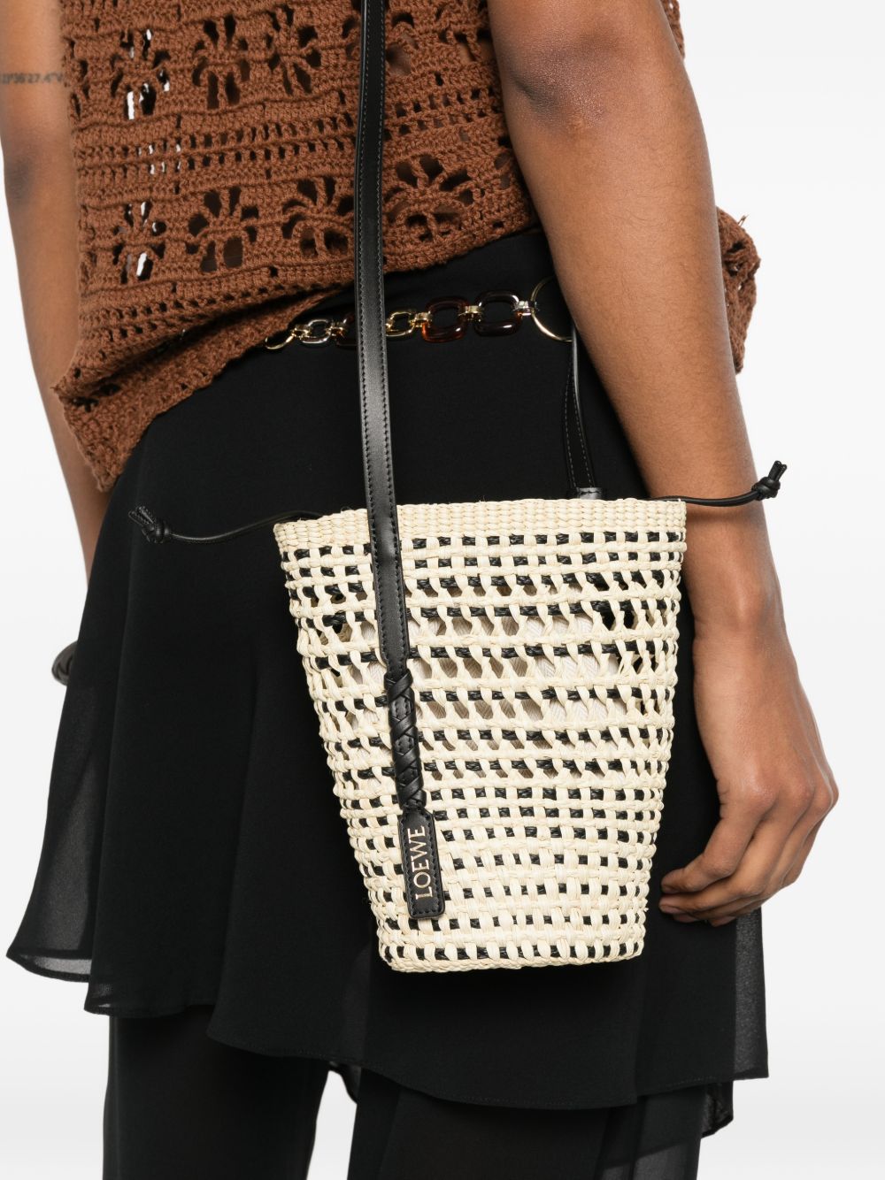 Loewe Paula's Ibiza Women Braid Rafia Bucket Bag