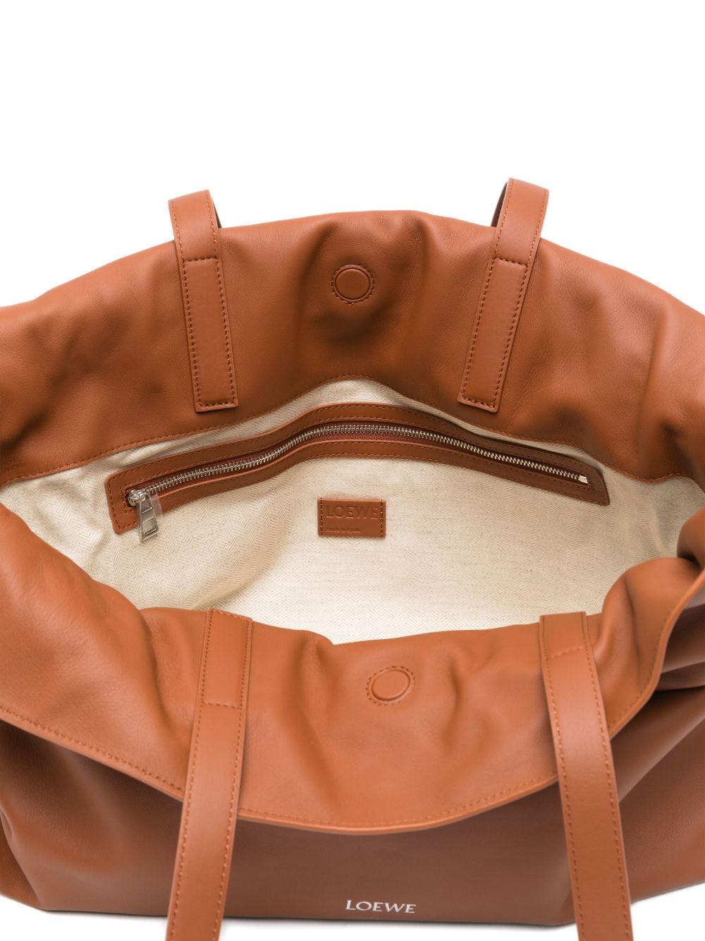 Loewe Women Flamenco Large Leather Clutch
