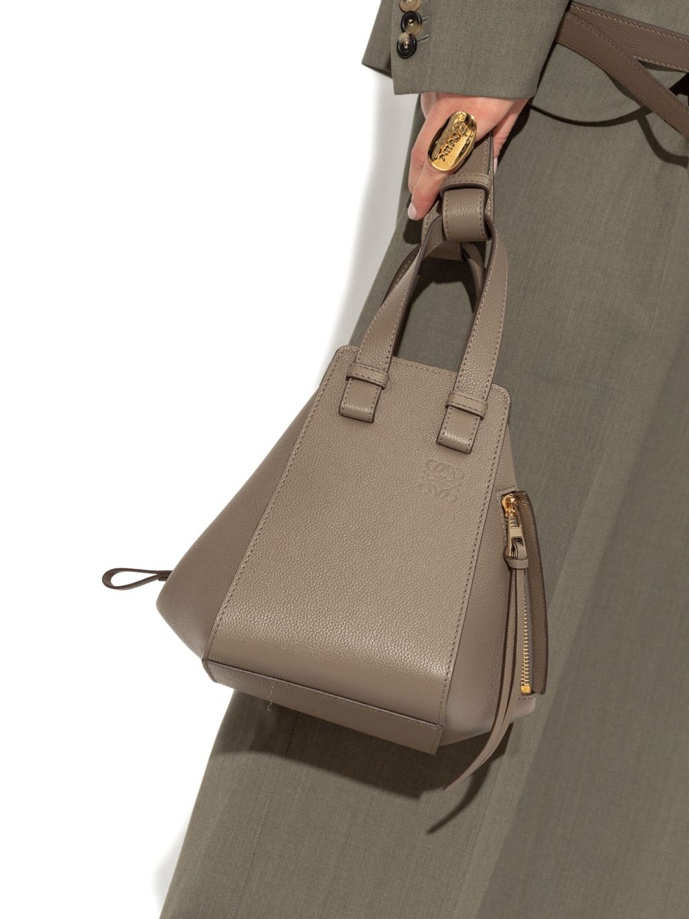 Loewe Women Hammock Compact Leather Handbag