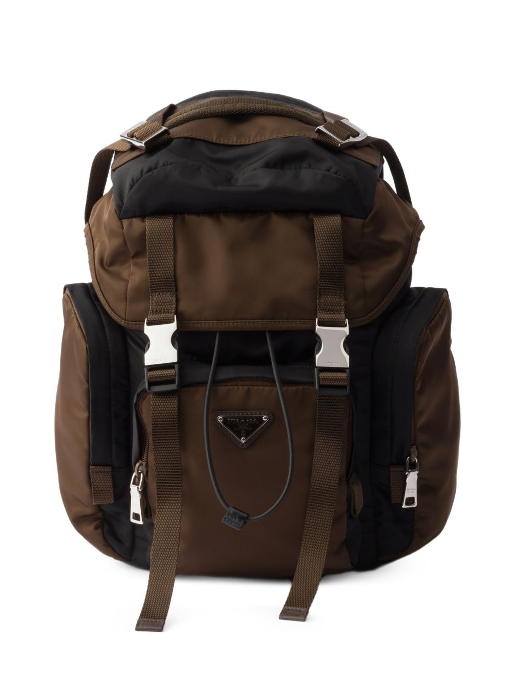 Prada Men Re-Nylon And Leather Backpack
