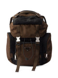 Prada Men Re-Nylon And Leather Backpack