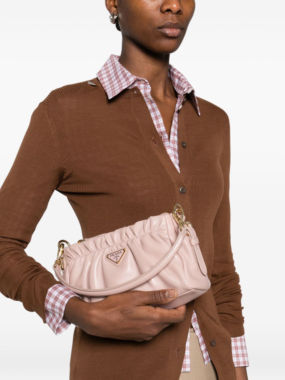 Prada Women Leather Shoulder Bag