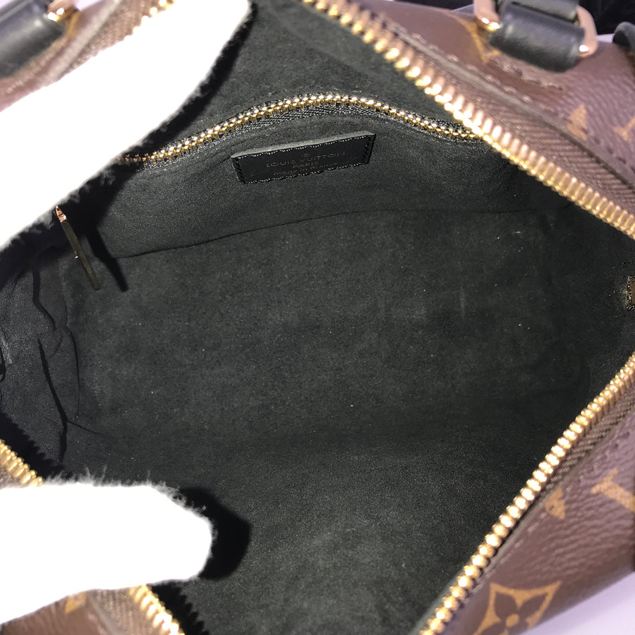 LOUIS VUITTON Monogram Petite Malle Souple M45571 Hand bag