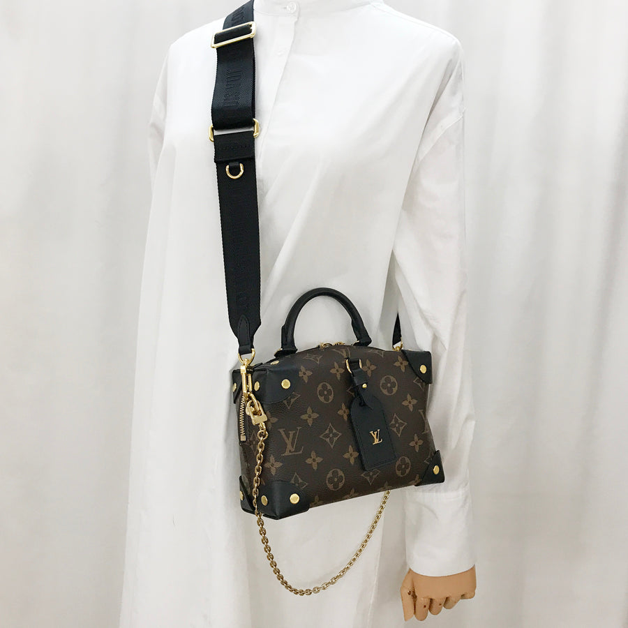 LOUIS VUITTON Monogram Petite Malle Souple M45571 Hand bag