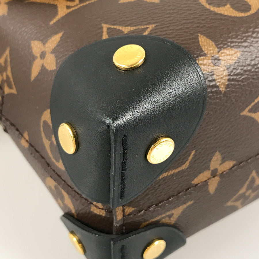 LOUIS VUITTON Monogram Petite Malle Souple M45571 Hand bag