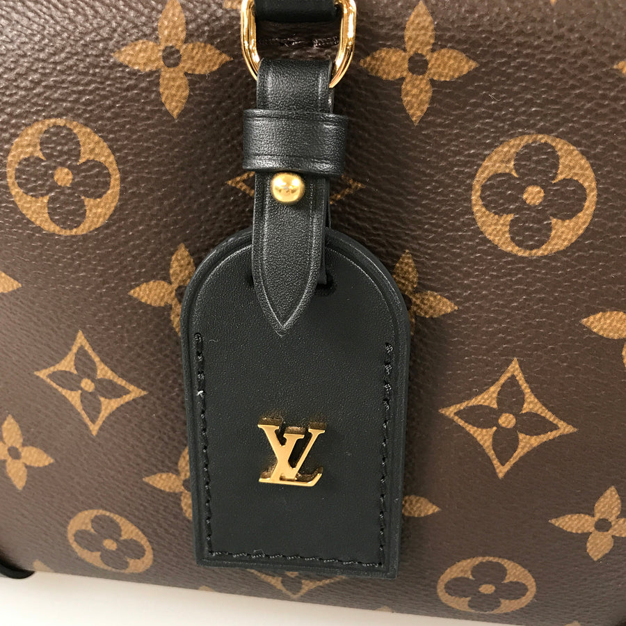 LOUIS VUITTON Monogram Petite Malle Souple M45571 Hand bag