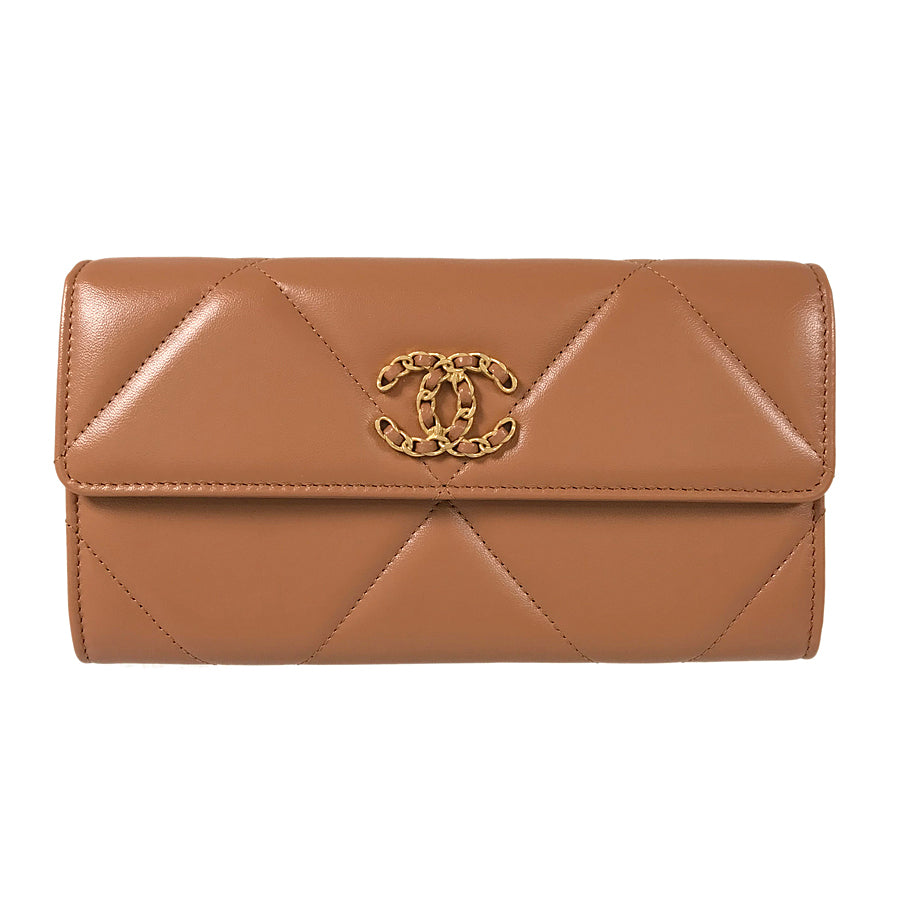 CHANEL Matelasse Long wallet Folding cover lid