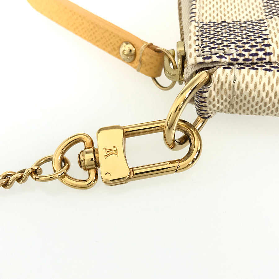LOUIS VUITTON Damier Azur Mini Pochette Accessoires N63005 Pouch