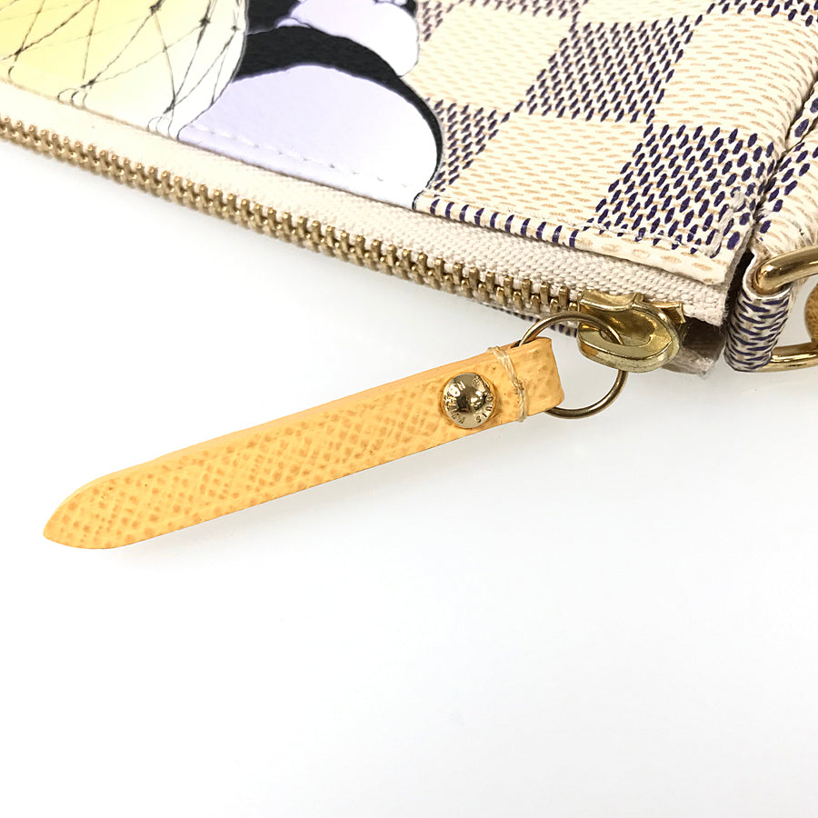 LOUIS VUITTON Damier Azur Mini Pochette Accessoires N63005 Pouch