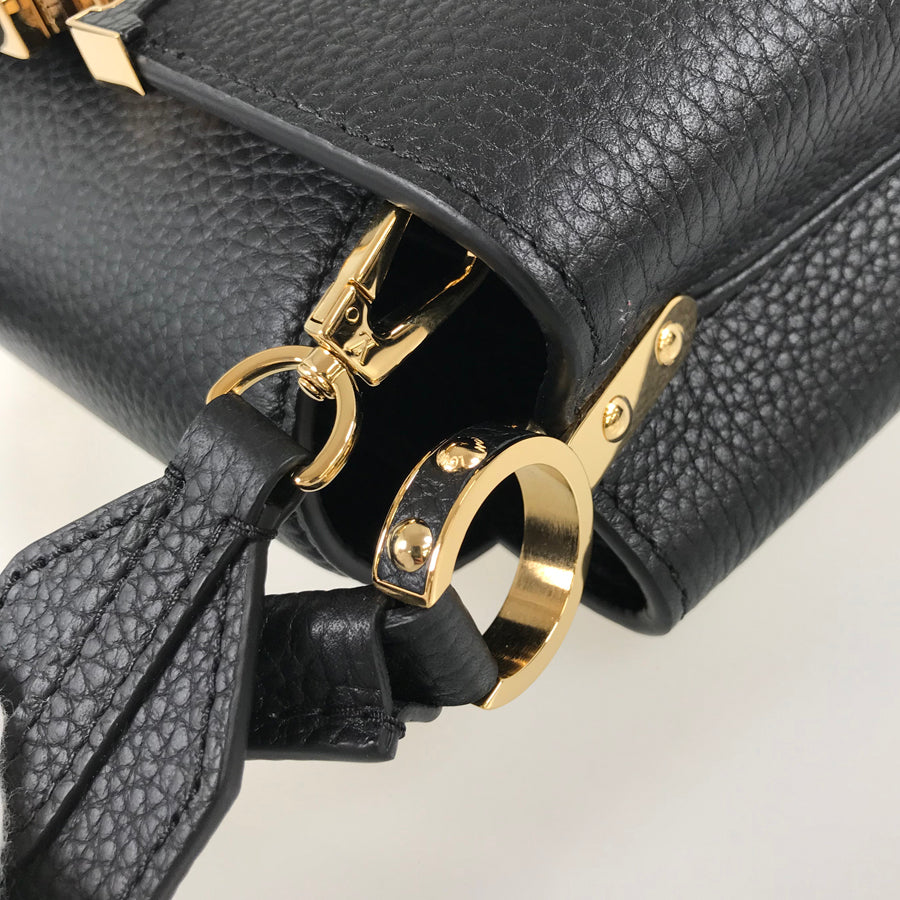 LOUIS VUITTON Taurillon Leather Capucines MINI M56071 Hand bag