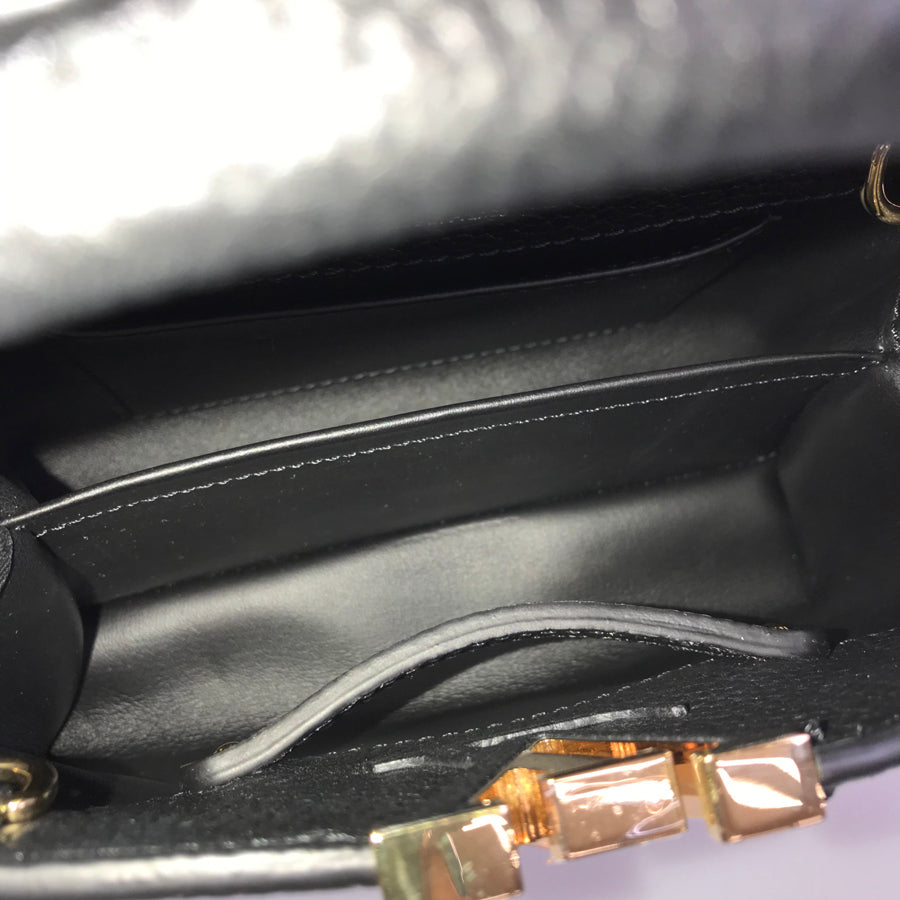 LOUIS VUITTON Taurillon Leather Capucines MINI M56071 Hand bag