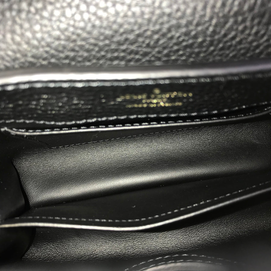 LOUIS VUITTON Taurillon Leather Capucines MINI M56071 Hand bag