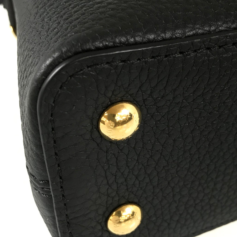 LOUIS VUITTON Taurillon Leather Capucines MINI M56071 Hand bag