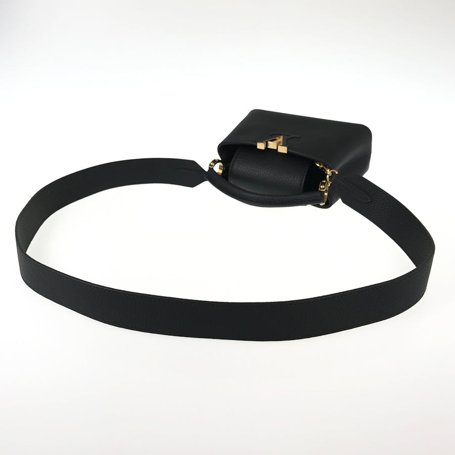 LOUIS VUITTON Taurillon Leather Capucines MINI M56071 Hand bag