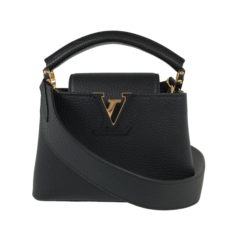 LOUIS VUITTON Taurillon Leather Capucines MINI M56071 Hand bag