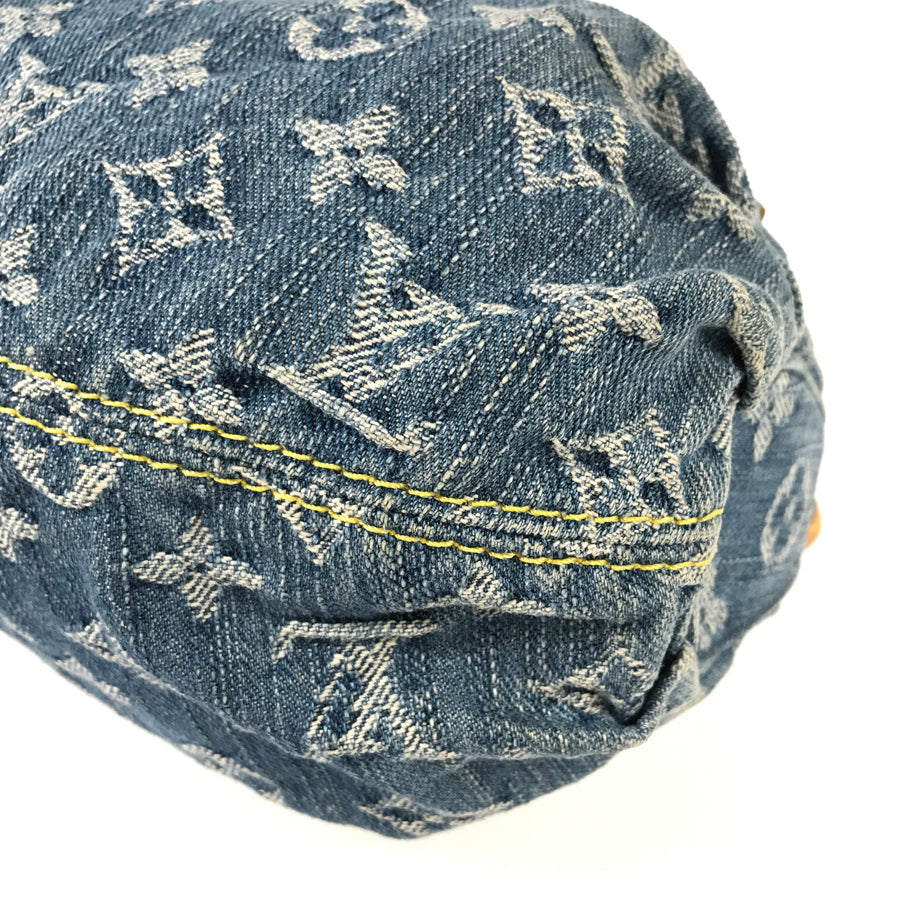 LOUIS VUITTON Monogram Denim Pleaty M95020 Hand bag