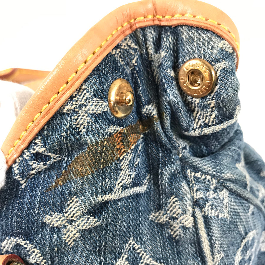 LOUIS VUITTON Monogram Denim Pleaty M95020 Hand bag