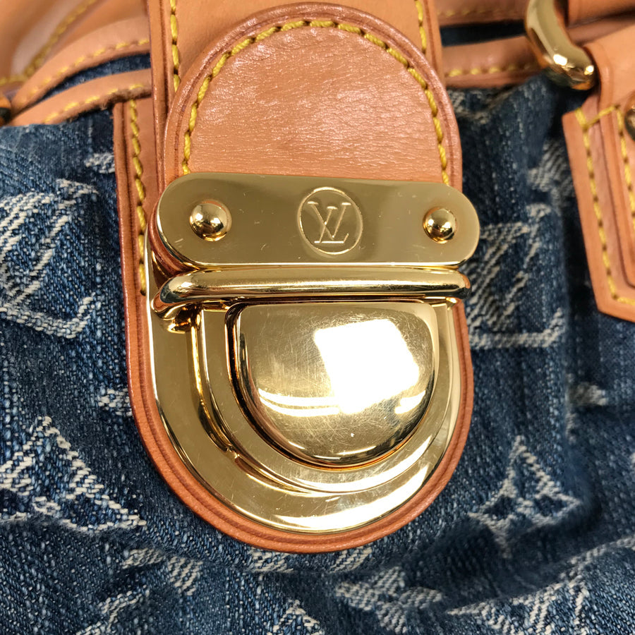 LOUIS VUITTON Monogram Denim Pleaty M95020 Hand bag