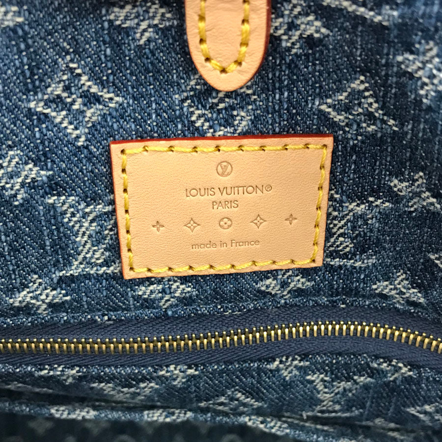 LOUIS VUITTON Monogram Denim On The Go MM M46871 Tote bag