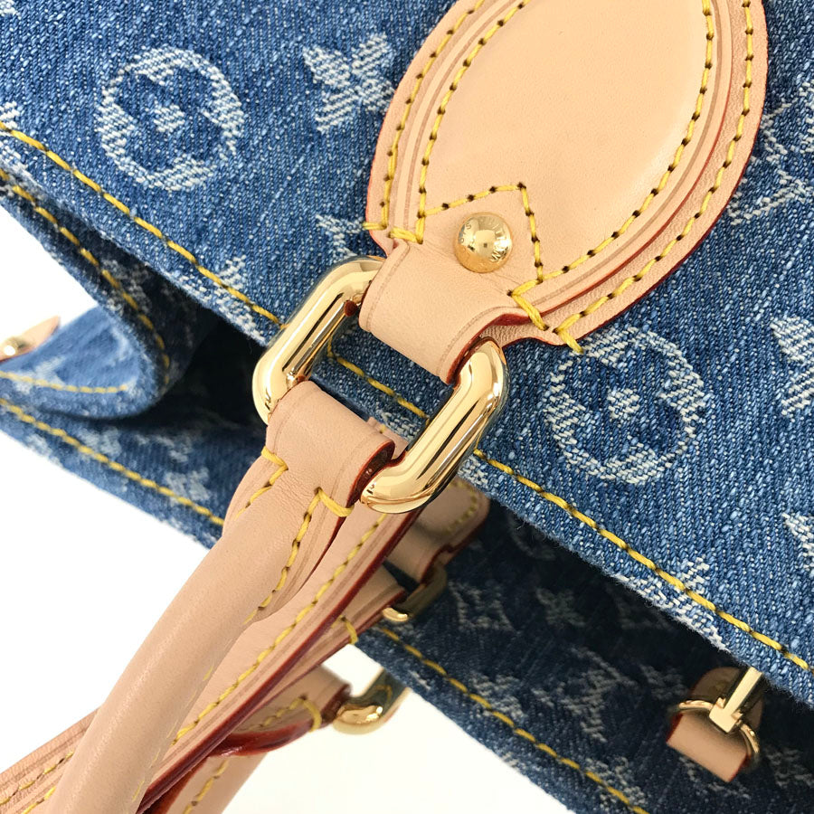 LOUIS VUITTON Monogram Denim On The Go MM M46871 Tote bag