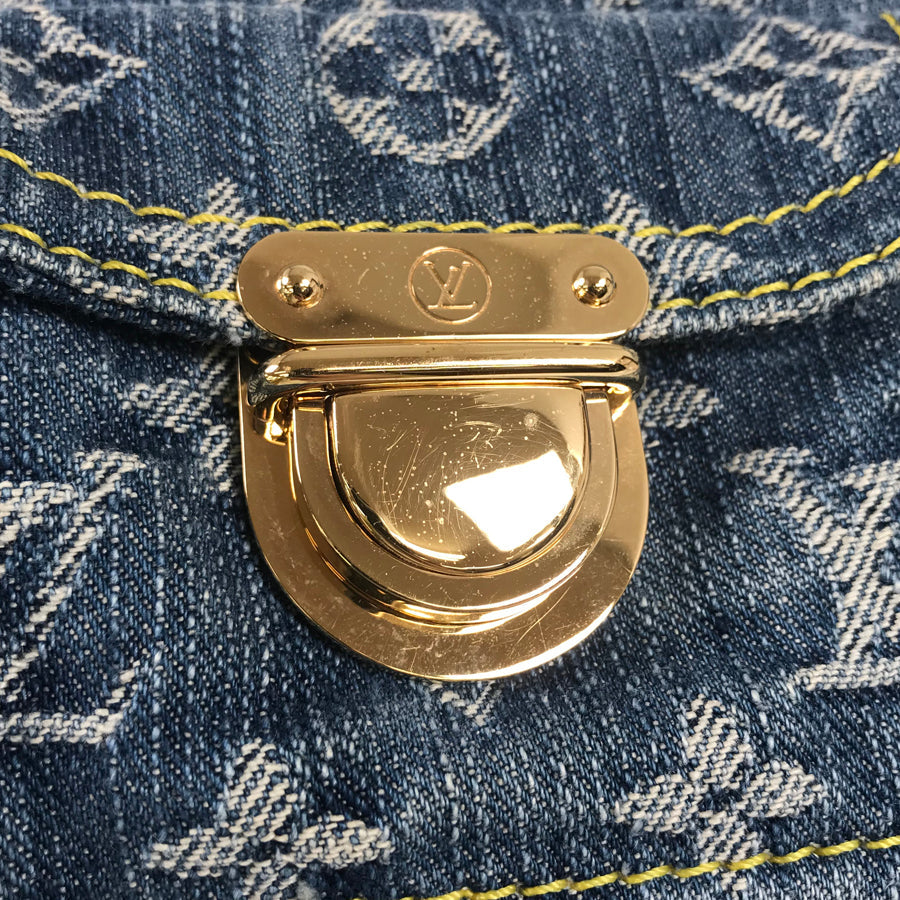 LOUIS VUITTON Monogram Denim Baggy PM M95049 Shoulder bag