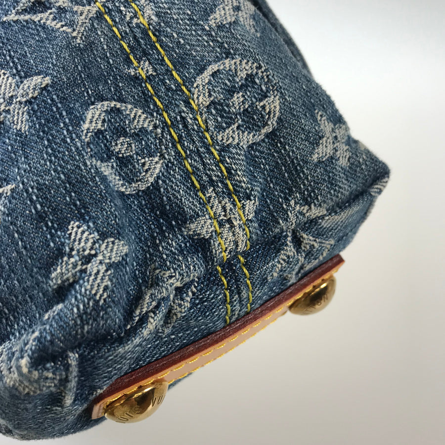 LOUIS VUITTON Monogram Denim Baggy PM M95049 Shoulder bag