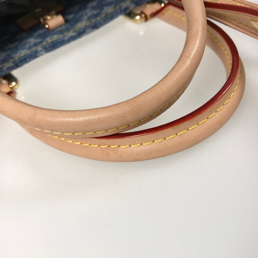 LOUIS VUITTON Monogram Denim On The Go MM M46871 Tote bag
