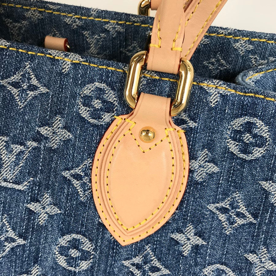 LOUIS VUITTON Monogram Denim On The Go MM M46871 Tote bag