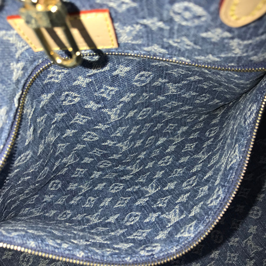 LOUIS VUITTON Monogram Denim On The Go MM M46871 Tote bag