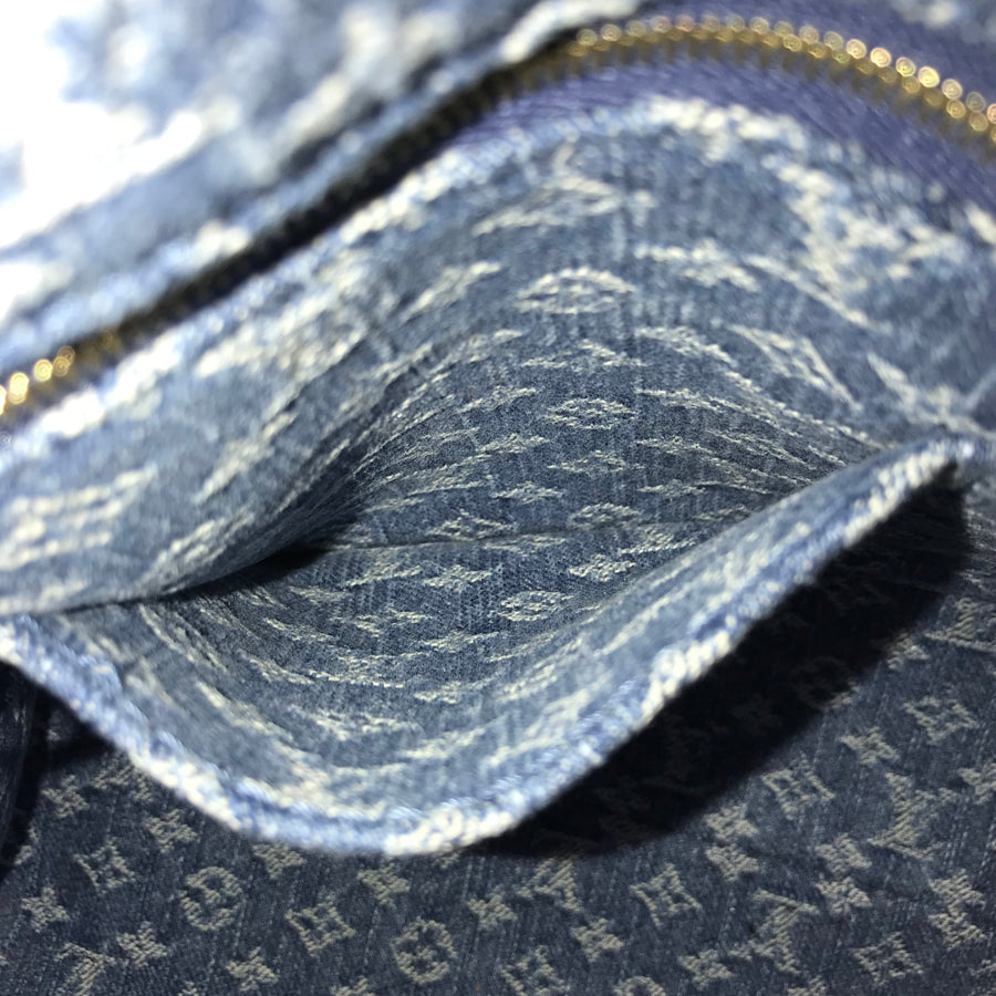 LOUIS VUITTON Monogram Denim On The Go MM M46871 Tote bag