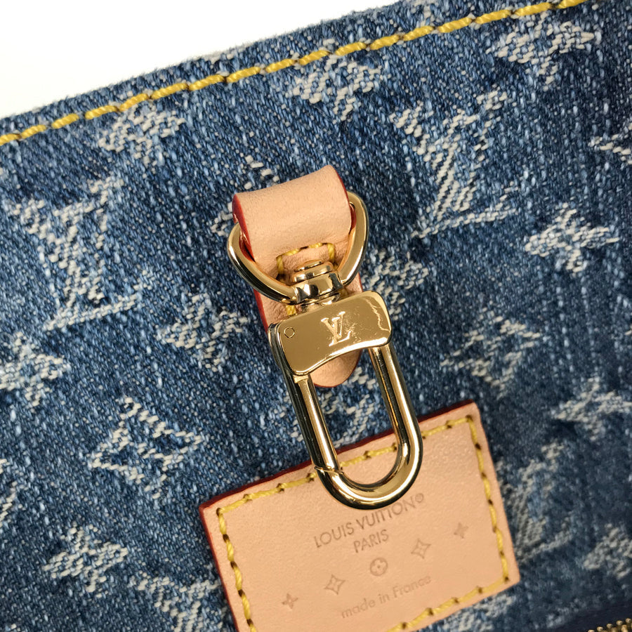 LOUIS VUITTON Monogram Denim On The Go MM M46871 Tote bag