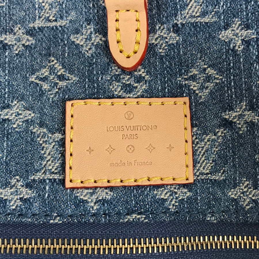 LOUIS VUITTON Monogram Denim On The Go MM M46871 Tote bag