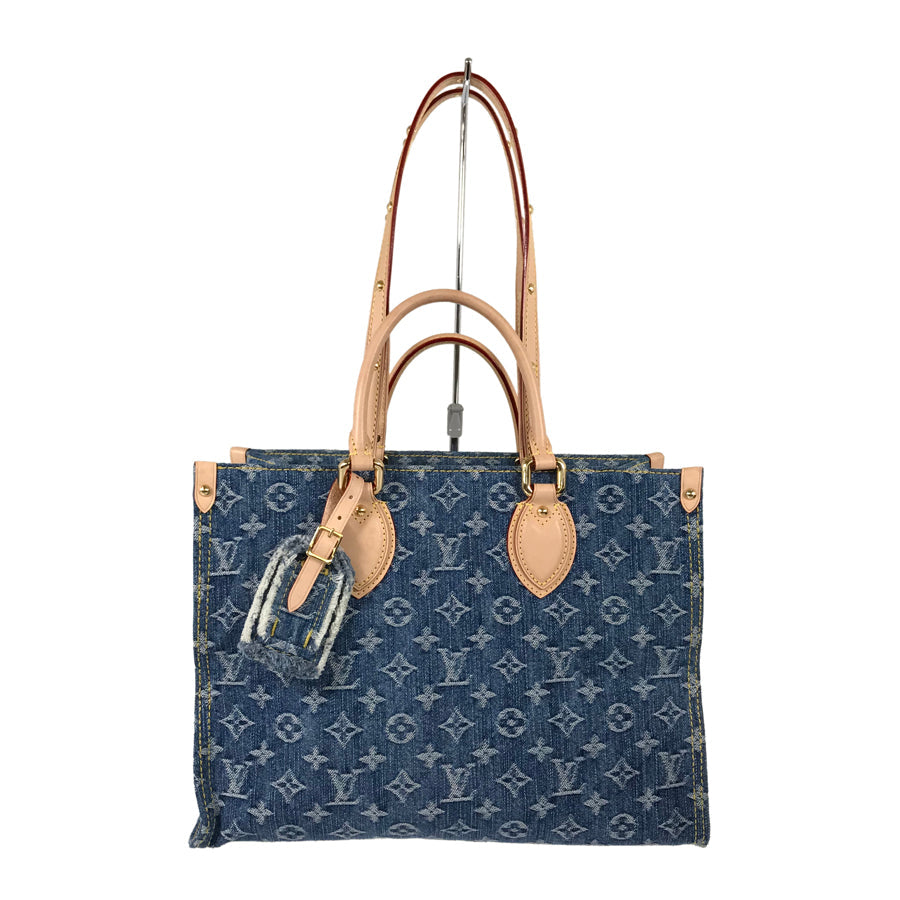 LOUIS VUITTON Monogram Denim On The Go MM M46871 Tote bag