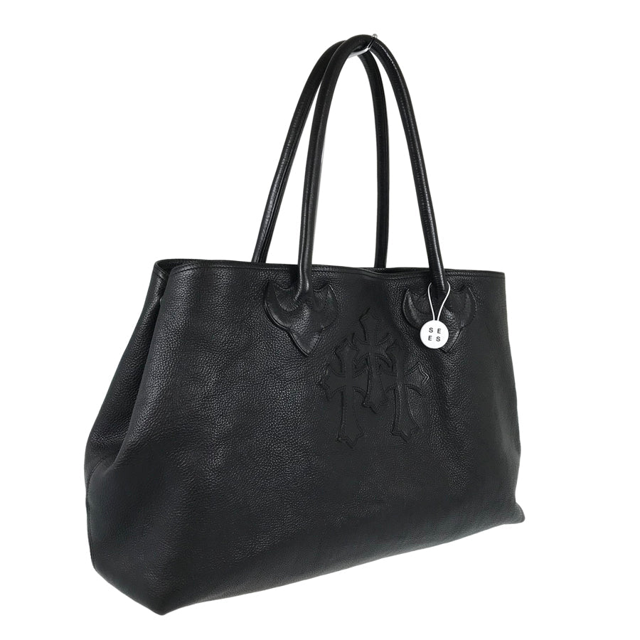 CHROME HEARTS 3 Cemetery Cross Patch Tote bag