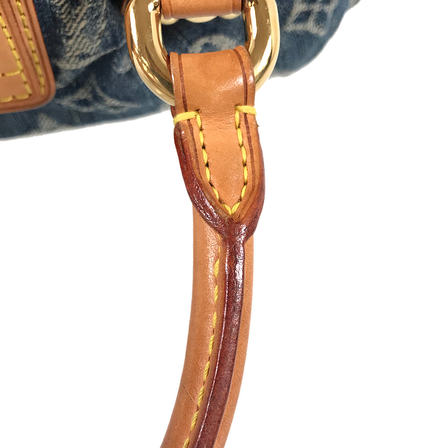 LOUIS VUITTON Monogram Denim Pleaty M95020 Hand bag
