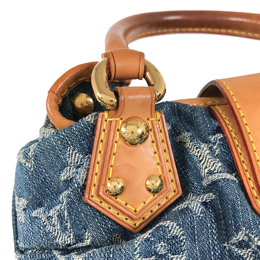 LOUIS VUITTON Monogram Denim Pleaty M95020 Hand bag