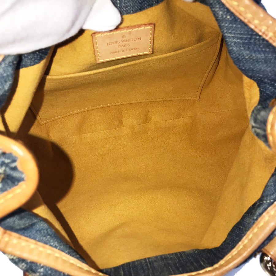 LOUIS VUITTON Monogram Denim Pleaty M95020 Hand bag