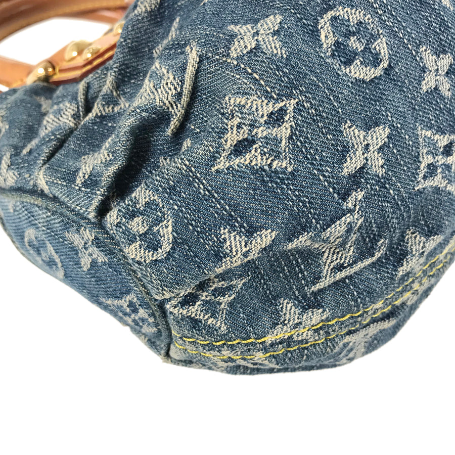 LOUIS VUITTON Monogram Denim Pleaty M95020 Hand bag