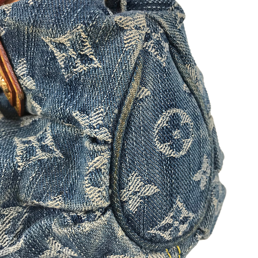 LOUIS VUITTON Monogram Denim Pleaty M95020 Hand bag