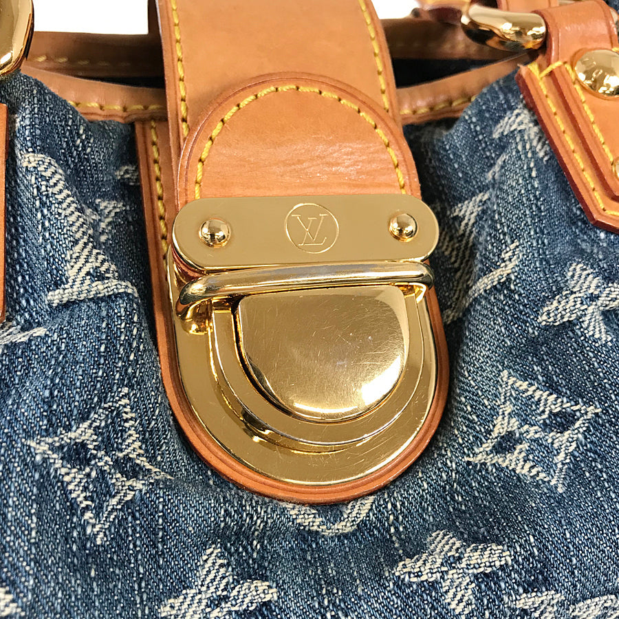 LOUIS VUITTON Monogram Denim Pleaty M95020 Hand bag