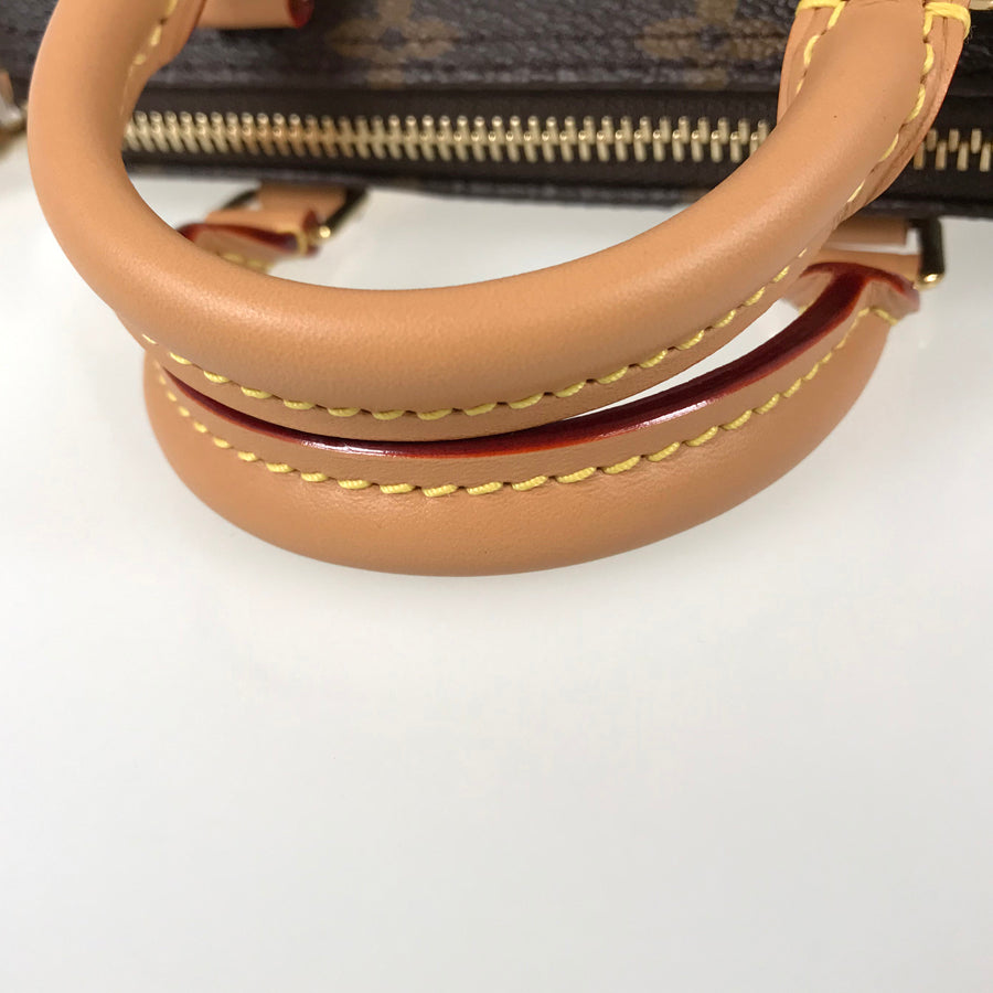 LOUIS VUITTON Monogram Nano Speedy M82624 Hand bag