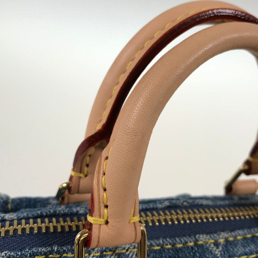LOUIS VUITTON Monogram Denim LV Remix Nano Speedy M82950 Hand bag