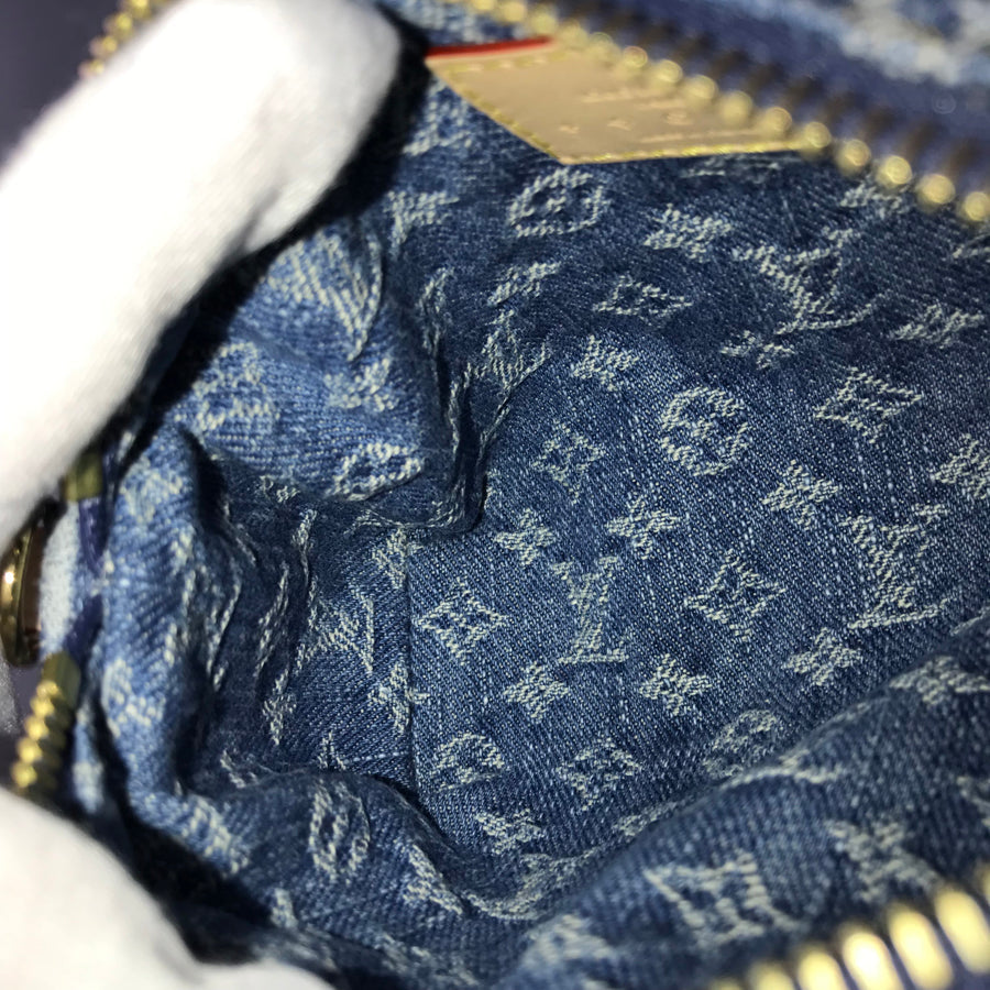 LOUIS VUITTON Monogram Denim LV Remix Nano Speedy M82950 Hand bag