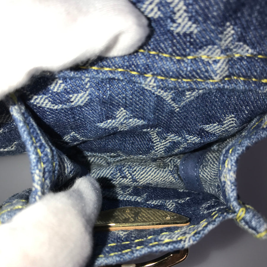 LOUIS VUITTON Monogram Denim LV Remix Nano Speedy M82950 Hand bag